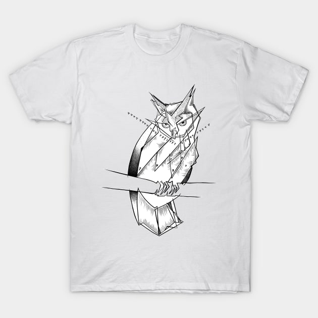 eagle owl T-Shirt by vasodelirium